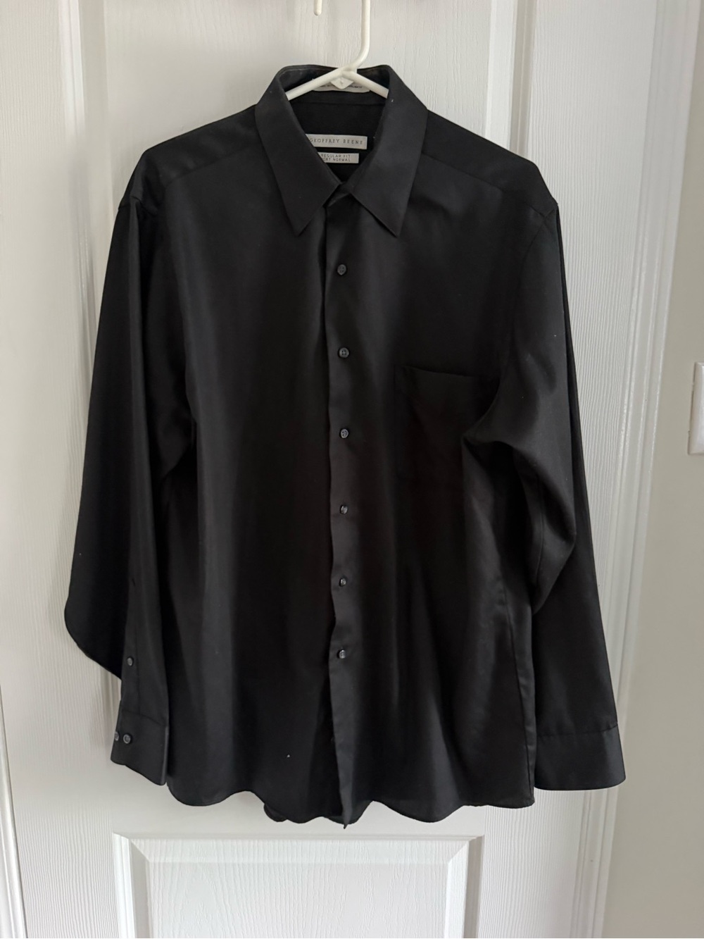 Geoffrey Beene Black Long-Sleeve Dress Shirt